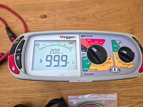 Megger mft1711 cat - true, rms